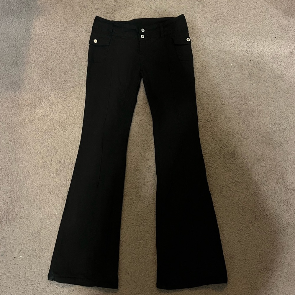 John Galt Brandy Melville Low Rise Black Pants Size S